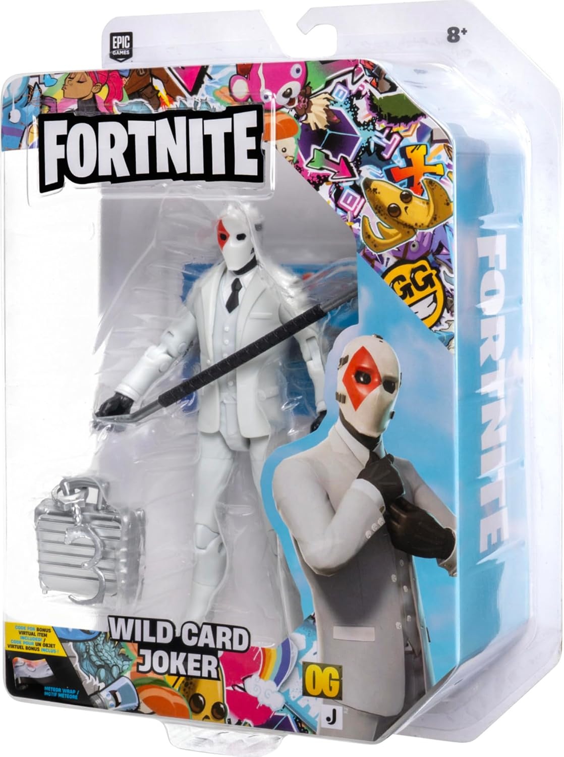 image:imageFortnite Legendary Wild Card 6inch Articulated Figure with Harvesting Tool Back Bling and Code for Bonus Virtual ItemWild Card