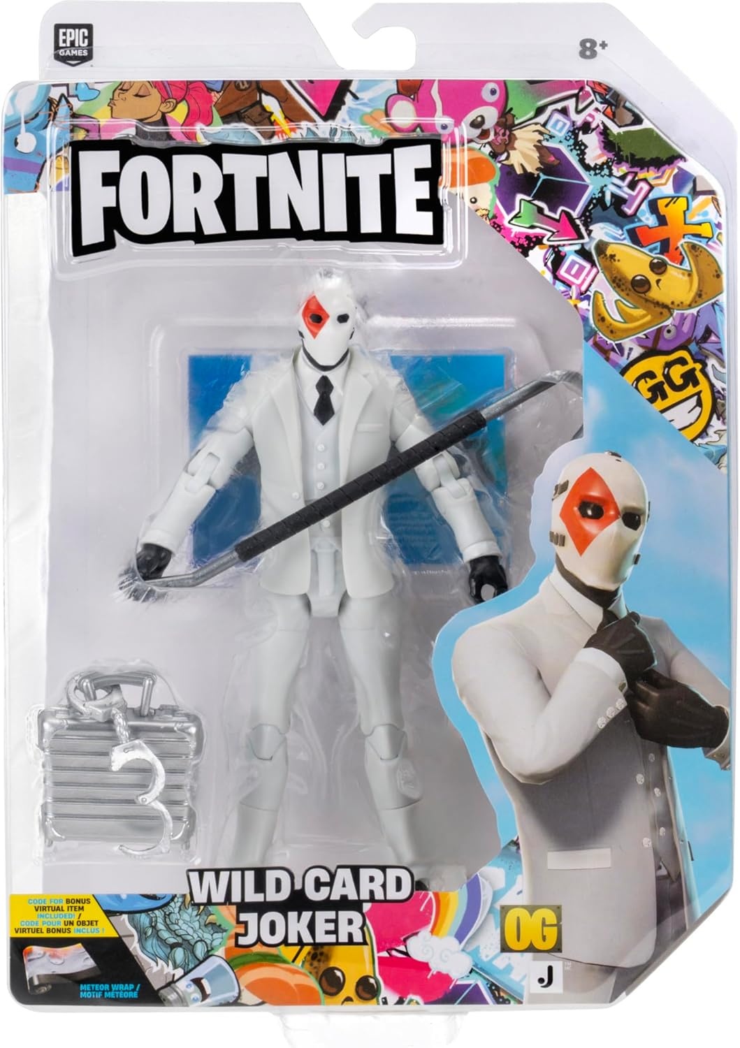 image:imageFortnite Legendary Wild Card 6inch Articulated Figure with Harvesting Tool Back Bling and Code for Bonus Virtual ItemWild Card