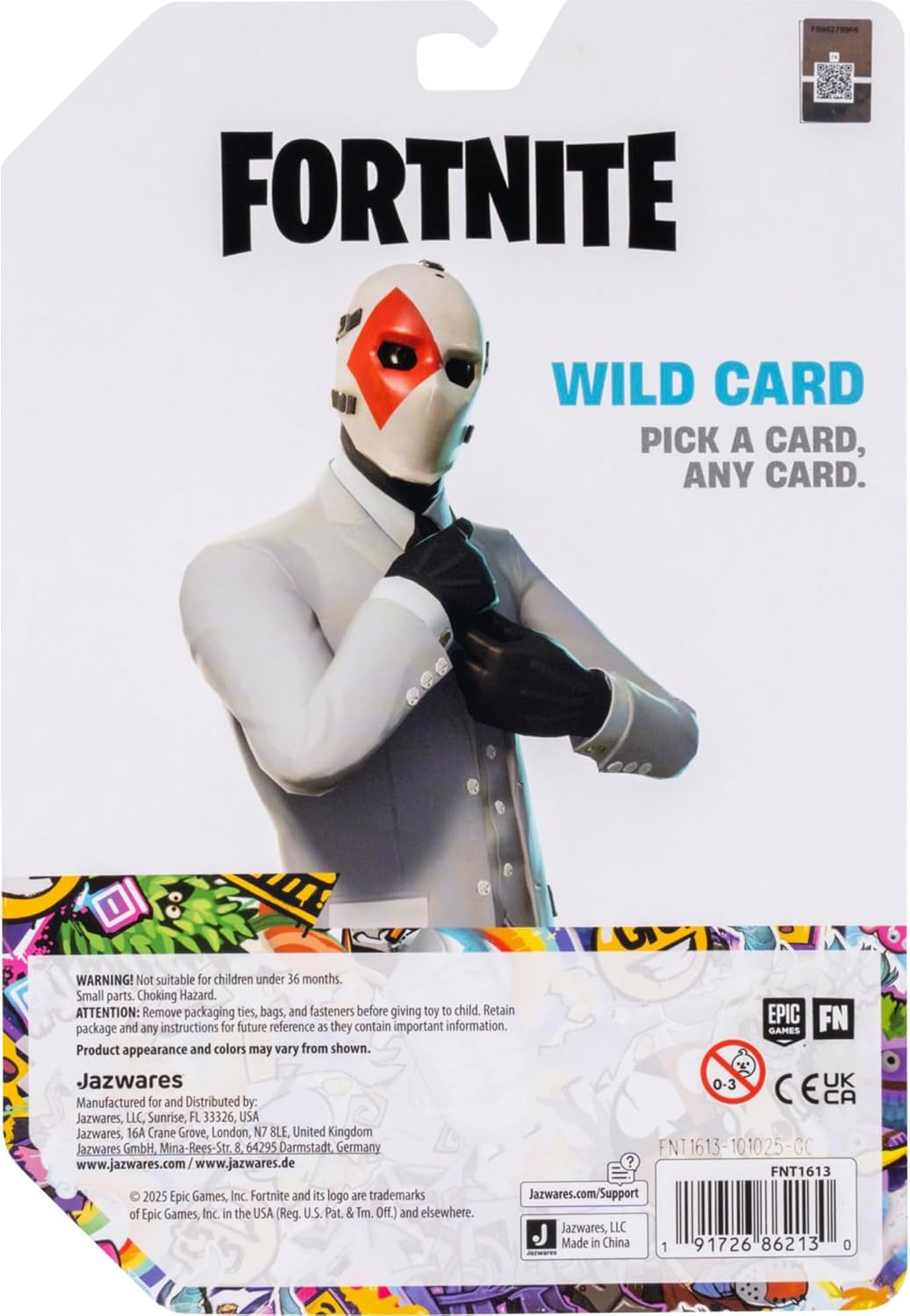 image:imageFortnite Legendary Wild Card 6inch Articulated Figure with Harvesting Tool Back Bling and Code for Bonus Virtual ItemWild Card