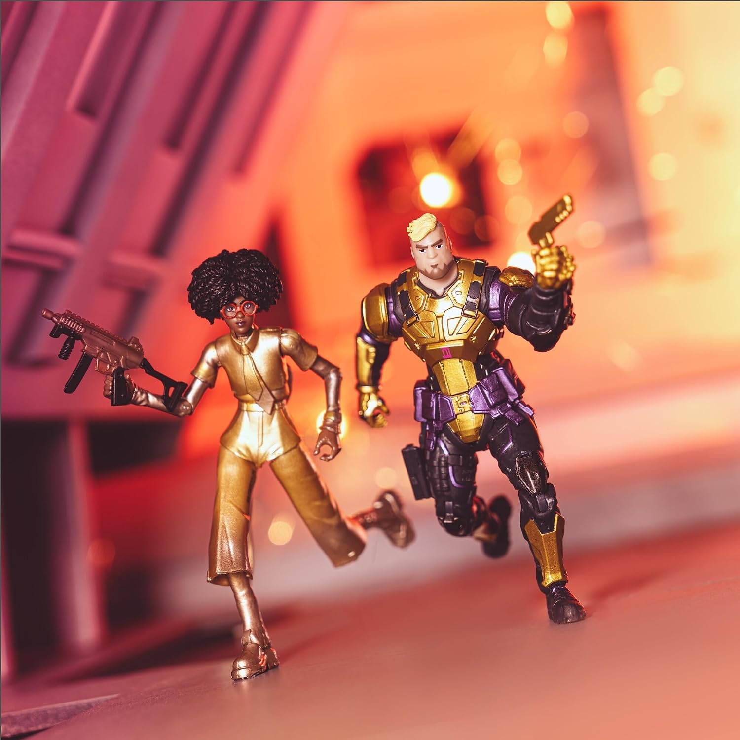image:imageJazwares Fortnite Doctor Slone and Gunnar Battle Chest Two 4inch Figures with Accessories in Premium Packaging