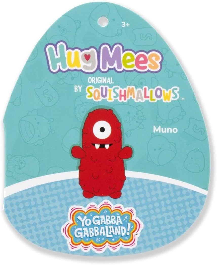image:imageSquishmallows Original Yo Gabba Gabba 10in Plex HugMees Ultrasoft Official Jazwares Plush MediumSizedMuno
