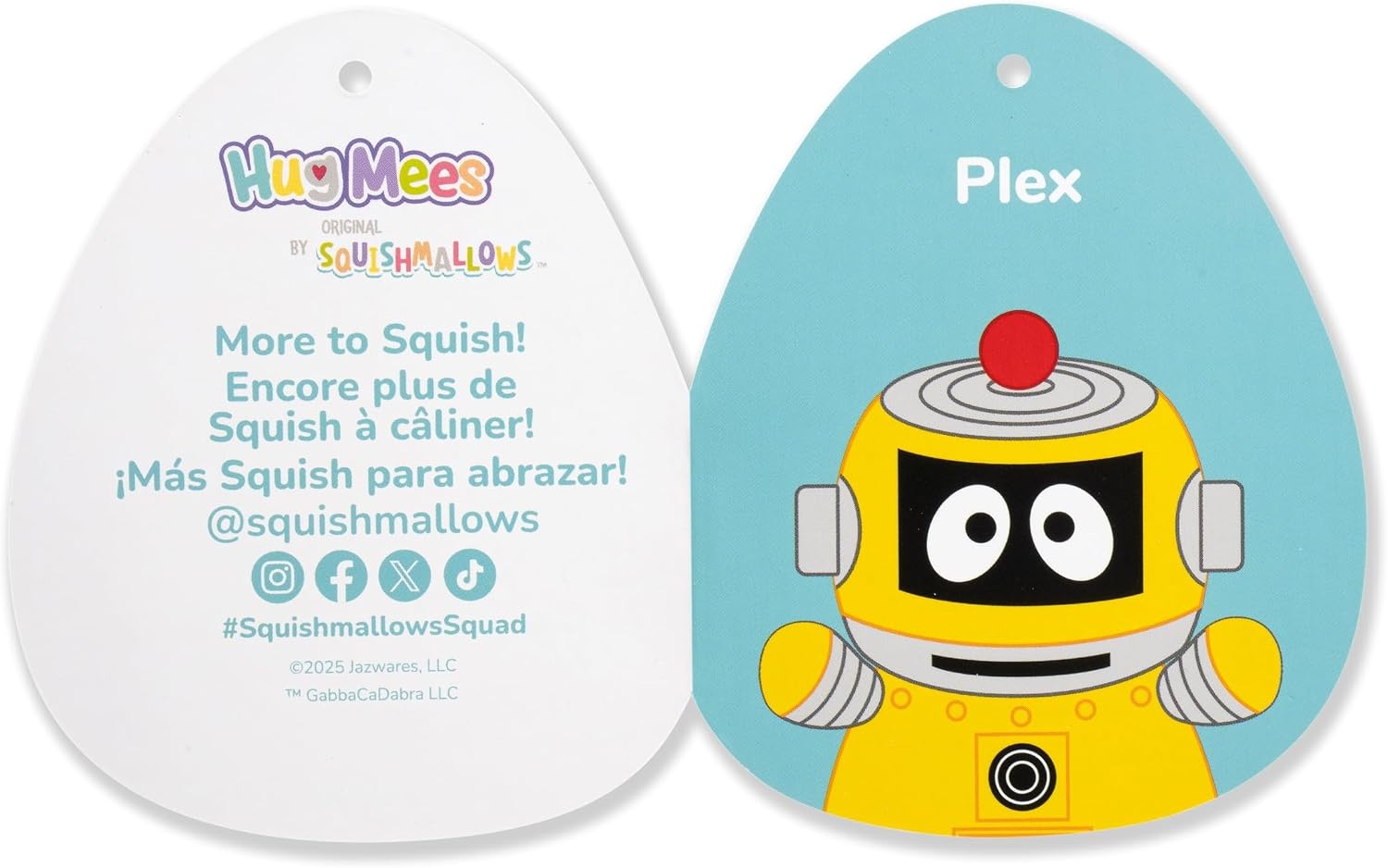 image:imageSquishmallows Original Yo Gabba Gabba 10in Plex HugMees Ultrasoft Official Jazwares Plush MediumSizedPlex
