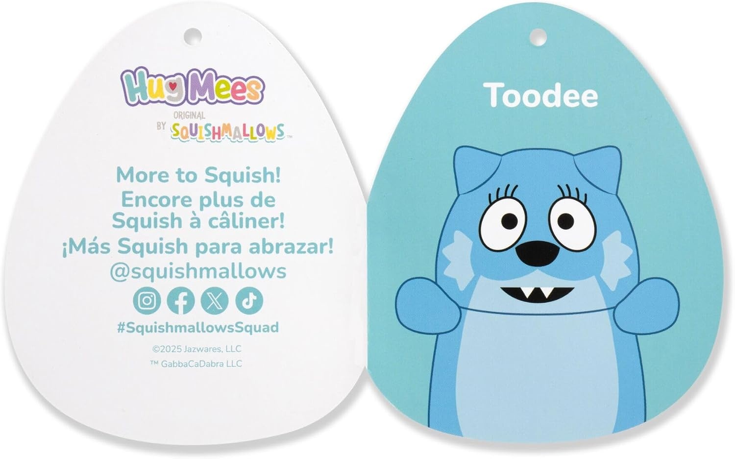 image:imageSquishmallows Original Yo Gabba Gabba 10in Plex HugMees Ultrasoft Official Jazwares Plush MediumSizedToodee