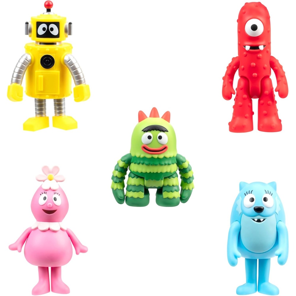 image:imageJazwares Yo Gabba Gabba Friends Includes Articulated FiguresMuno Foofa Plex Toodee amp Brobee Toys for Kids and Preschoolers Ages 3