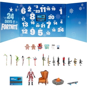 image:imageFortnite 24 Days of Winterfest Advent Calendar  4Inch Figure with Weapons and Accessories plus Code for Bonus Virtual Item