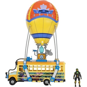 image:imageFortnite Battle Bus  14Inch Vehicle with Inflatable Balloon Lights and Sounds Unique Colorway Rolling Wheels 4Inch Figure and Code for Bonus Virtual Item