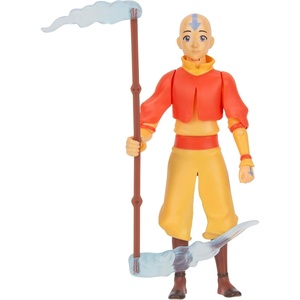 image:imageJazwares Avatar The Last Airbender Avatar Aang Book One  45Inch Scale Figure with Staff Air Effects and Battle ActionsAang Book One