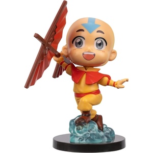 image:imageJazwares Avatar The Last Airbender Suki  4Inch Mini Figure in Kawaii Style in Dynamic Pose with Display BaseAang