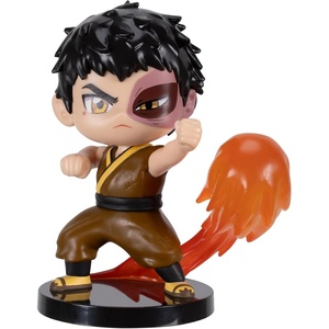 image:imageJazwares Avatar The Last Airbender Zuko  4Inch Mini Figure in Kawaii Style in Dynamic Pose with Display Base