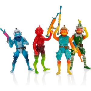 image:imageJazwares Fortnite Frozen Fishstick Four Pack  Four 4inch Articulated Figures with Back Bling and Weapon Accessories