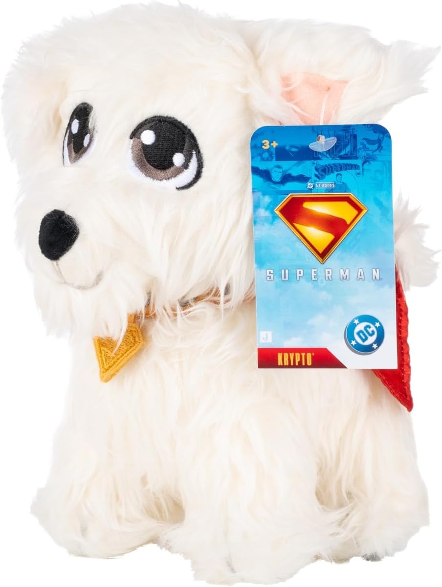 image:imageDC Batman Plush 8Inch Stuffed Collectible Super Hero Toy from Warner Bros Officially Licensed Ages 3Krypto