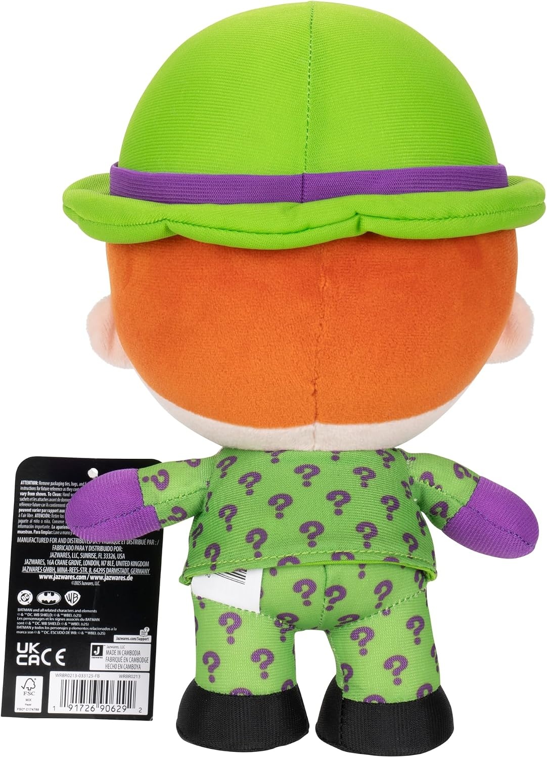 image:imageDC Batman Plush 8Inch Stuffed Collectible Super Hero Toy from Warner Bros Officially Licensed Ages 3Riddler