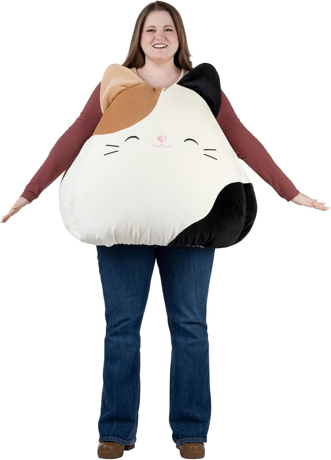 image:imageJazwares Adult Squishmallow Cam the Cat Costume Plush Calico Cat Vest for Halloween and Cosplay One SizeAdult 1618