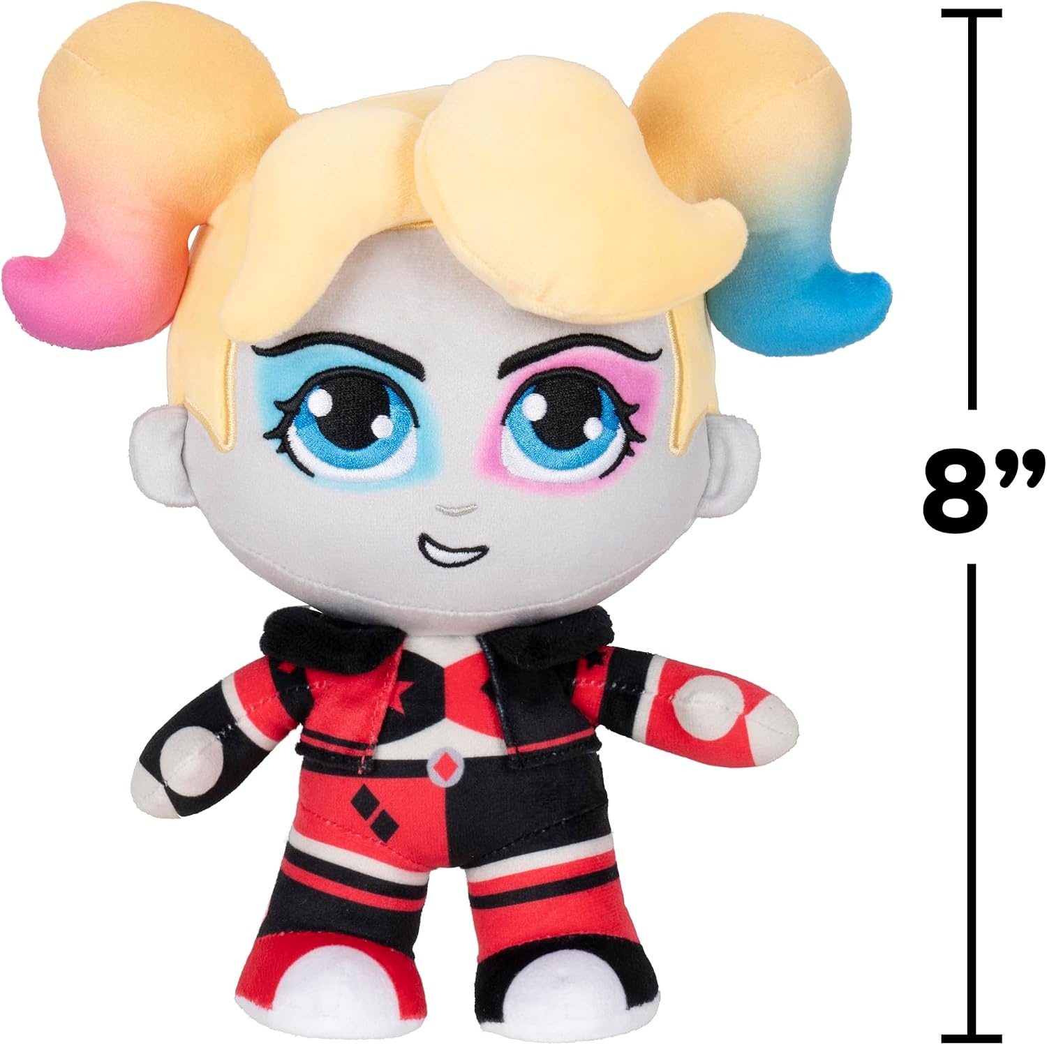 image:imageJazwares DC Harley Quinn Plush 8Inch Stuffed Collectible SuperVillain Toy from Warner Bros Officially Licensed Ages 3