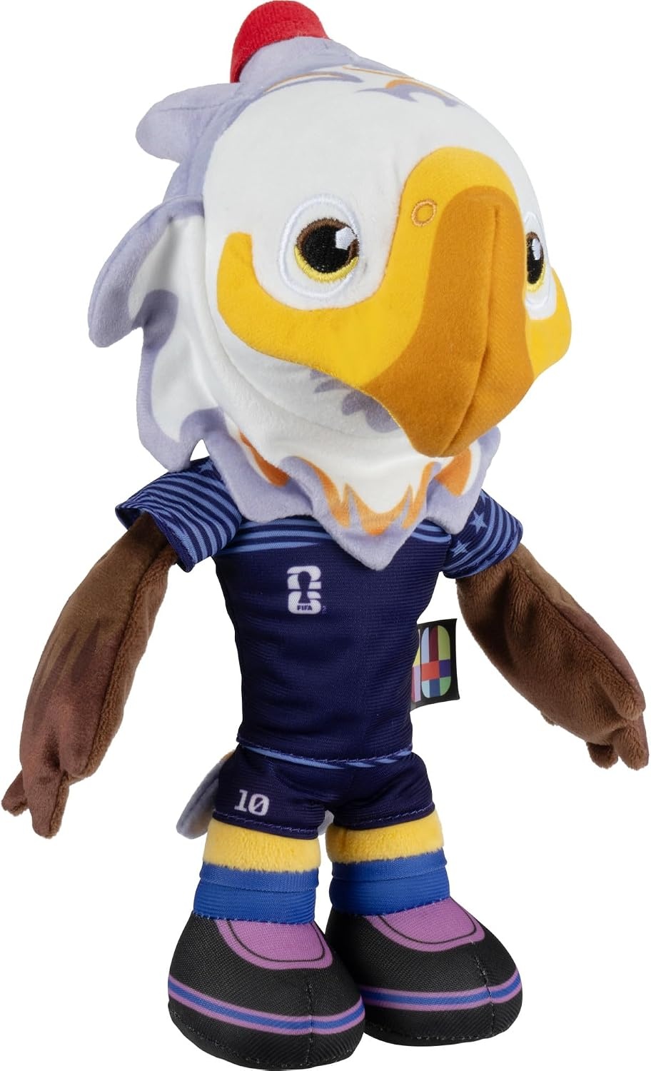 image:imageJazwares FIFA World Cup 2026 Canada 8Inch Plush Official Maple the Moose Mascot with Red Uniform Soft Collectible Toy for Fans Ages 3Usa Clutch the Bald Eagle Mascot