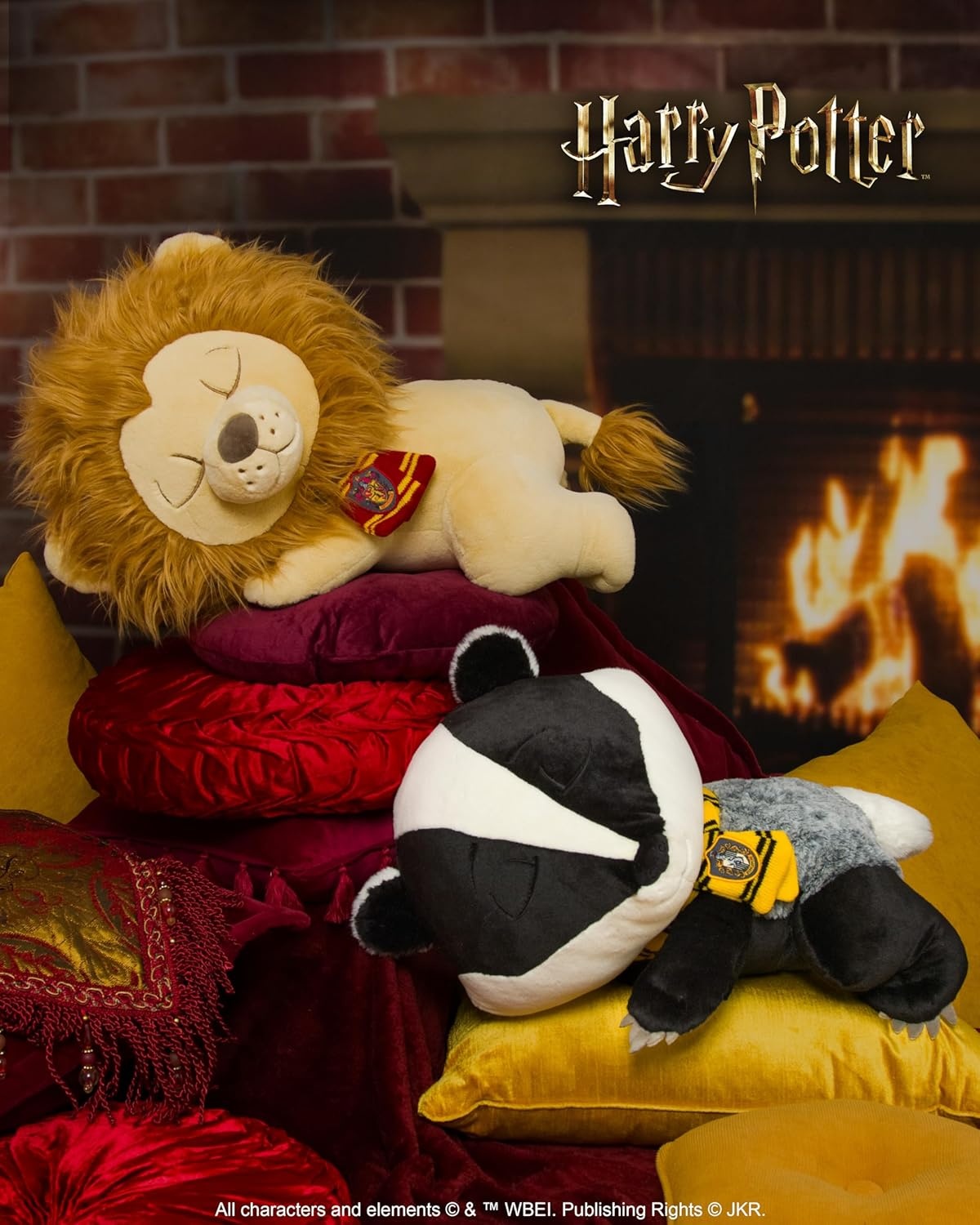 image:imageJazwares Harry Potter Ravenclaw Raven 18inch Sleeping Plush Ultrasoft Officially Licensed Warner Brothers Product Ages 2Hufflepuff Badger