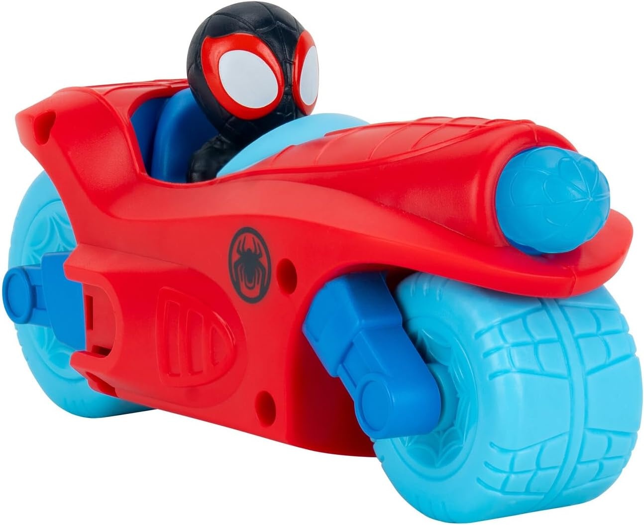 image:imageJazwares Marvel Spidey and His Amazing Friends Spidey Team Split Racer 85Inch ThreeinOne Vehicle with Web Darts Sound Effects and Phrases