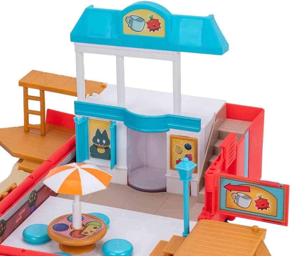 image:imageJazwares Pokmon Carry Case Beach Battle Playset Portable Transforming Backpack Playset with Action Features and 2inch Pikachu Battle Figure