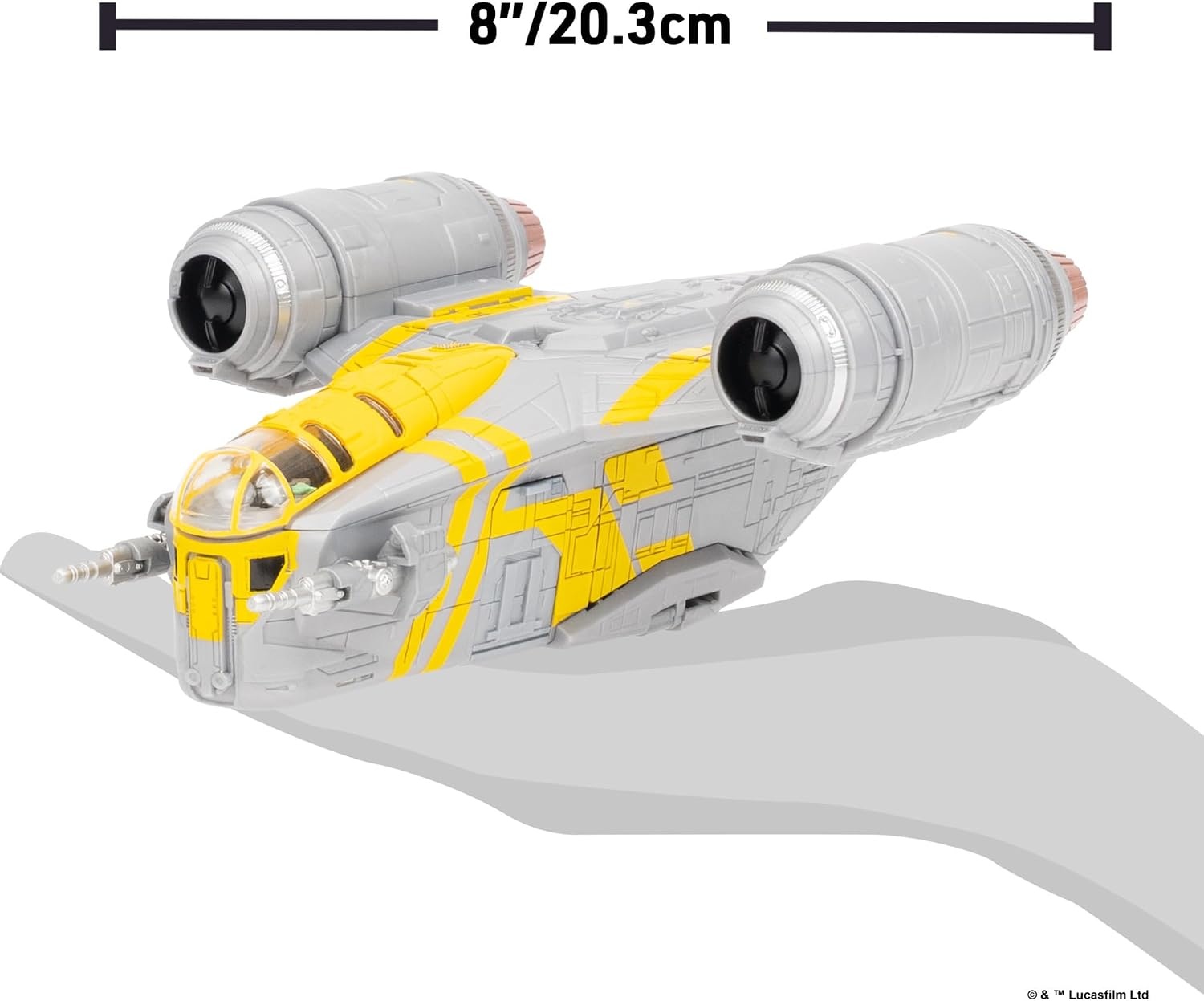 image:imageJazwares Star Wars Micro Galaxy Squadron ARC170 Starfighter 8Inch Vehicle with Three 1Inch Micro Figure AccessoriesRazor Crest