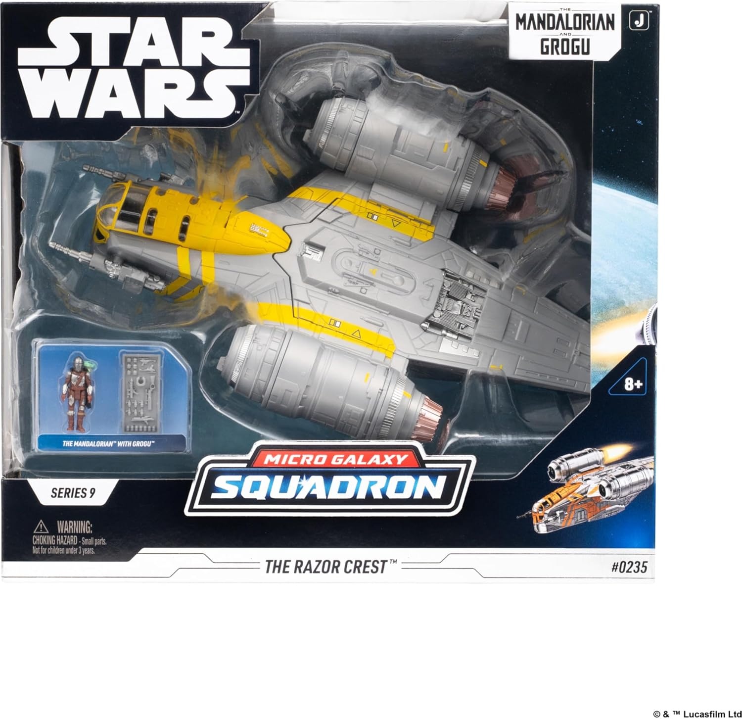 image:imageJazwares Star Wars Micro Galaxy Squadron ARC170 Starfighter 8Inch Vehicle with Three 1Inch Micro Figure AccessoriesRazor Crest