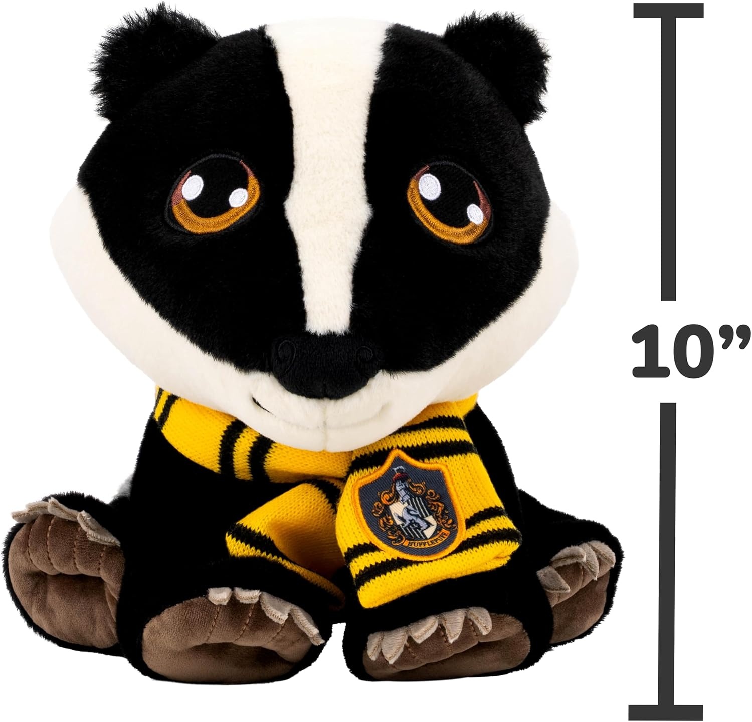 image:imageJazwares Warner Bros Discovery Harry Potter 10Inch Slytherin Snake SuperSoft and Huggable Plush Toy Official Licensed Plush All AgesHufflepuff Badger