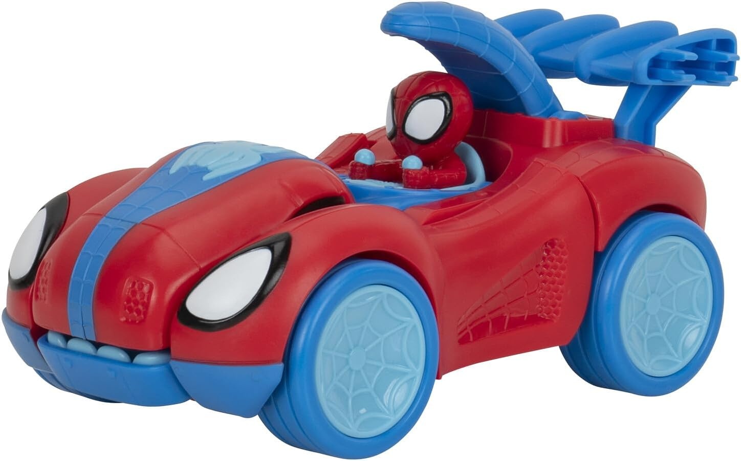 image:imageMARVEL Spidey and His Amazing Friends SpideyRex Racer 8Inch Vehicle with Sounds that Transforms from Vehicle Into Dinosaur