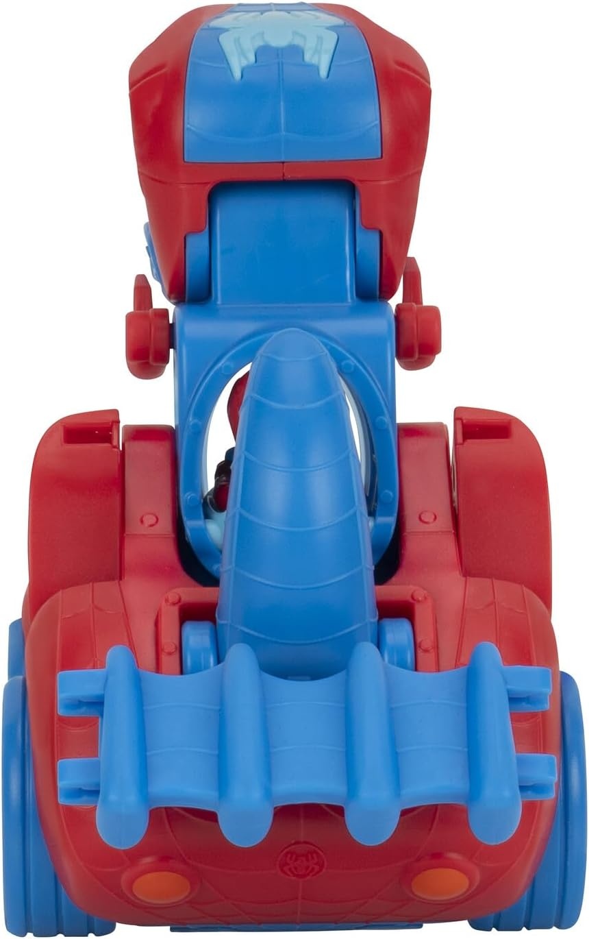 image:imageMARVEL Spidey and His Amazing Friends SpideyRex Racer 8Inch Vehicle with Sounds that Transforms from Vehicle Into Dinosaur