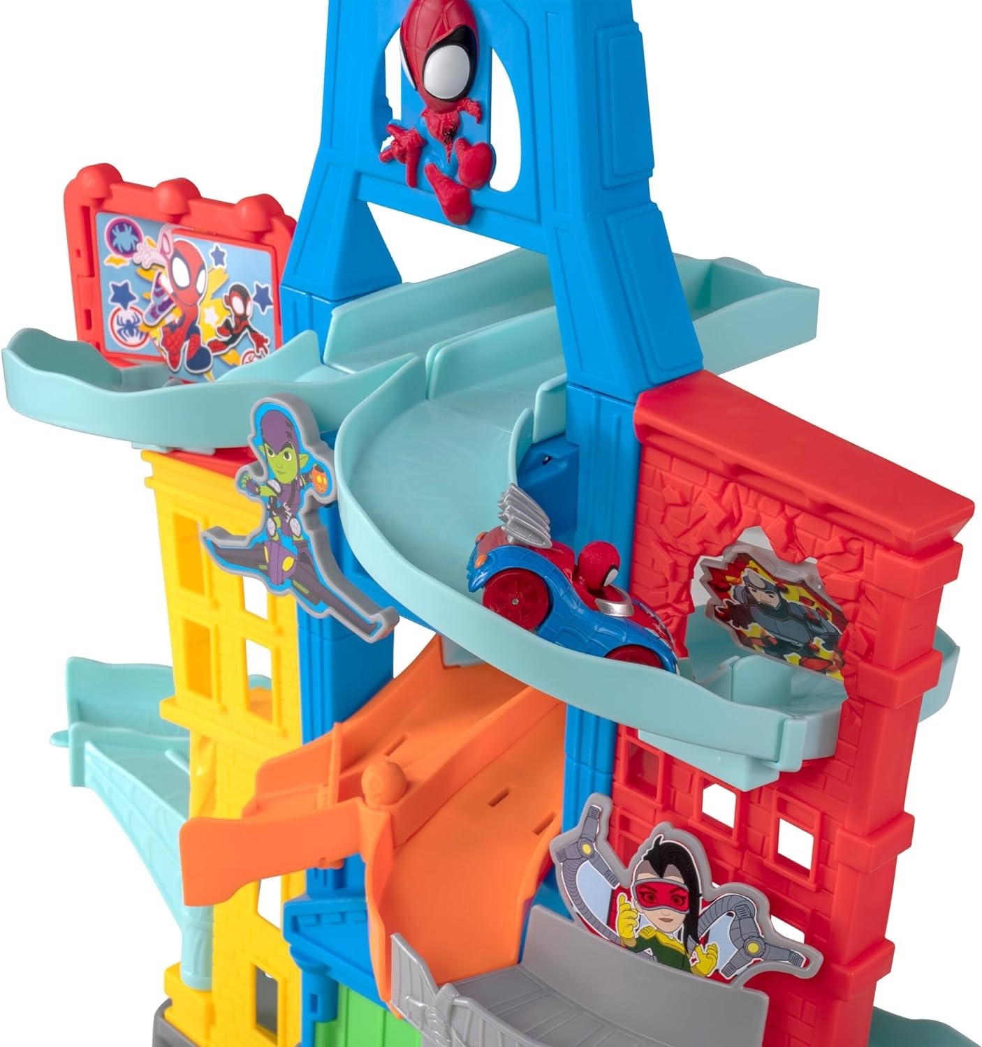 image:imageMarvel Spidey and His Amazing Friends City Track Set 24Inch Set with Two Exclusive 3Inch Vehicles