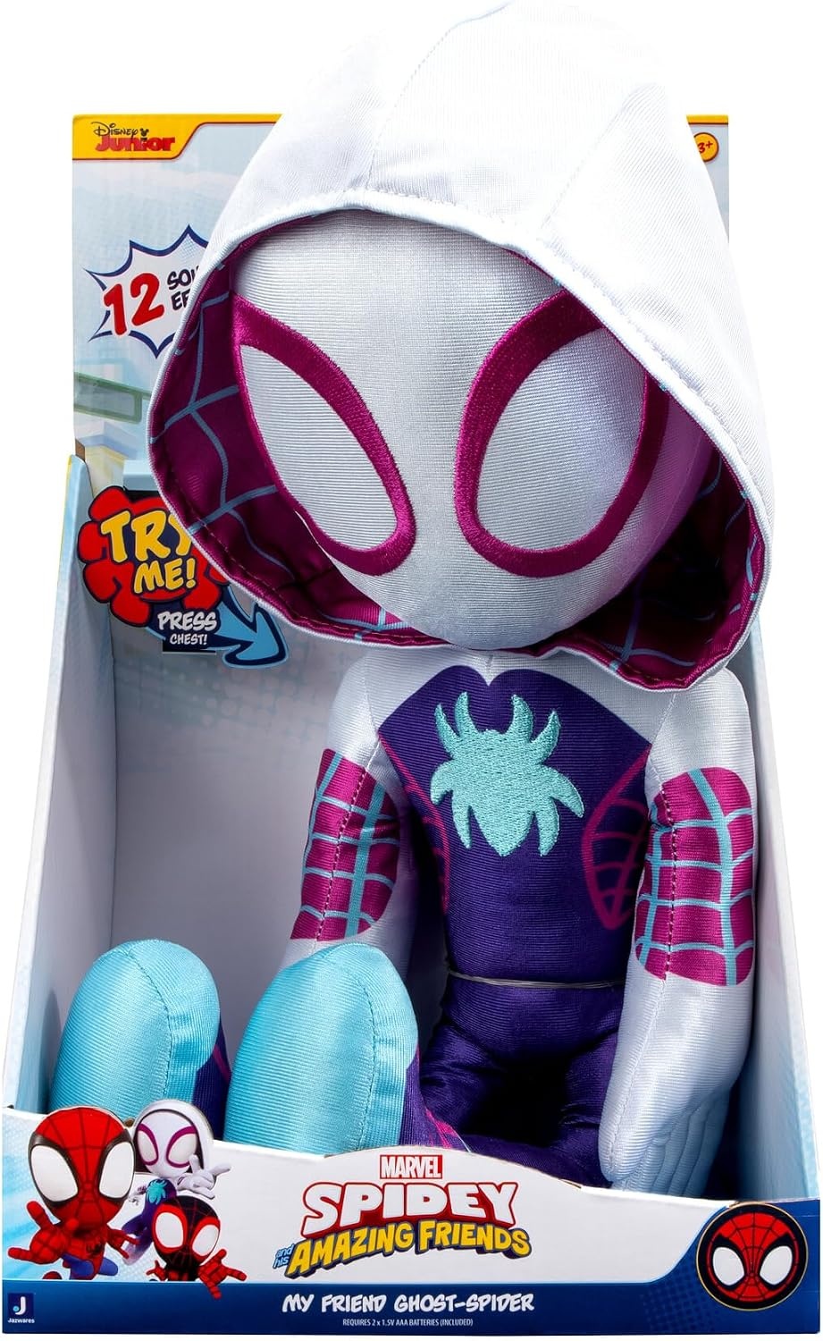 image:imageMarvel Spidey and His Amazing Friends My Friend Hulk Feature Plush 16Inch Talking Plush with 16 Unique Phrases16 Inch Ghostspider