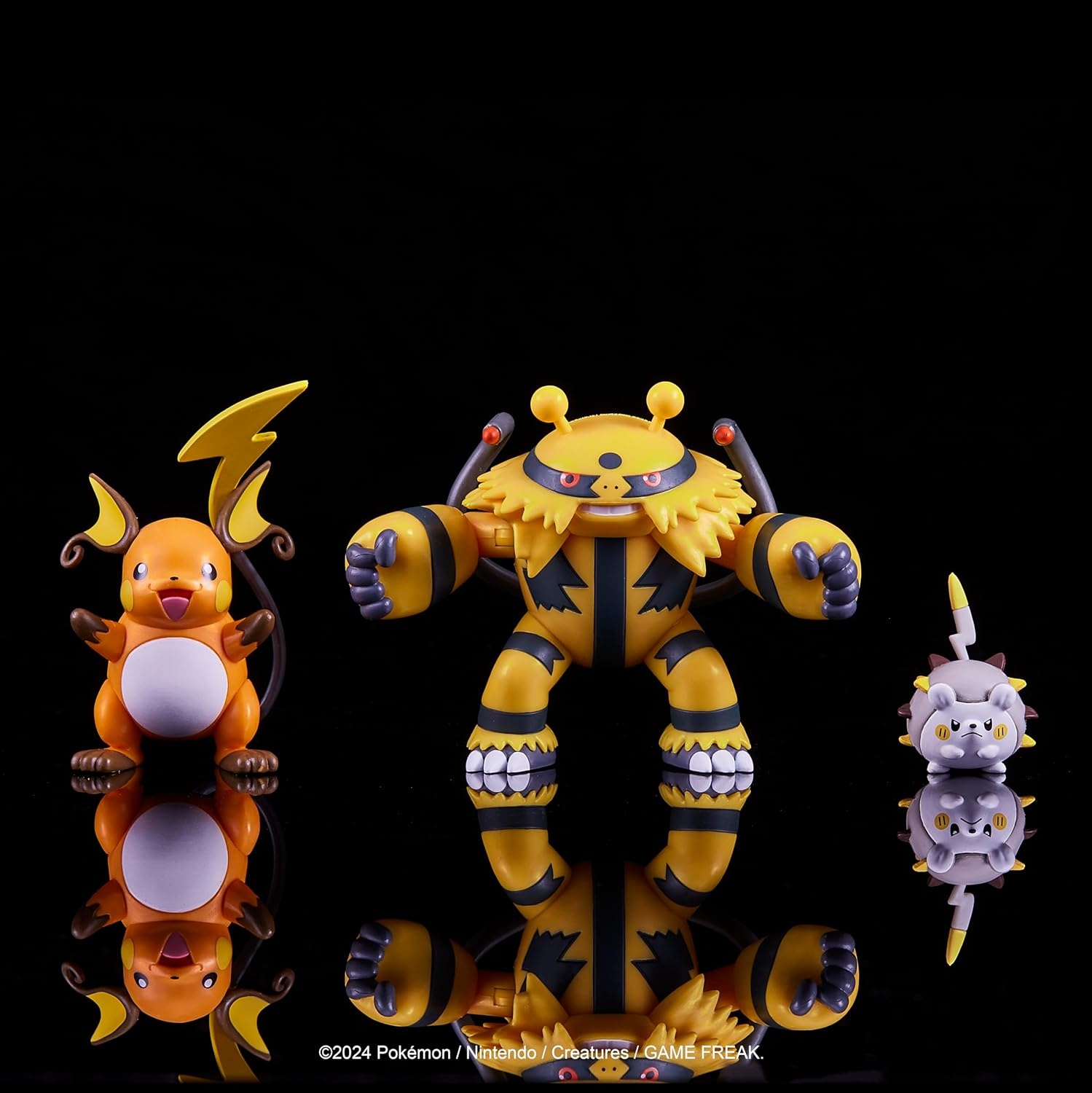 image:imagePokemon Battle Figure 3 Pack Features 2Inch Pancham and Lucario and 3Inch Infernape Battle FiguresElectrictype