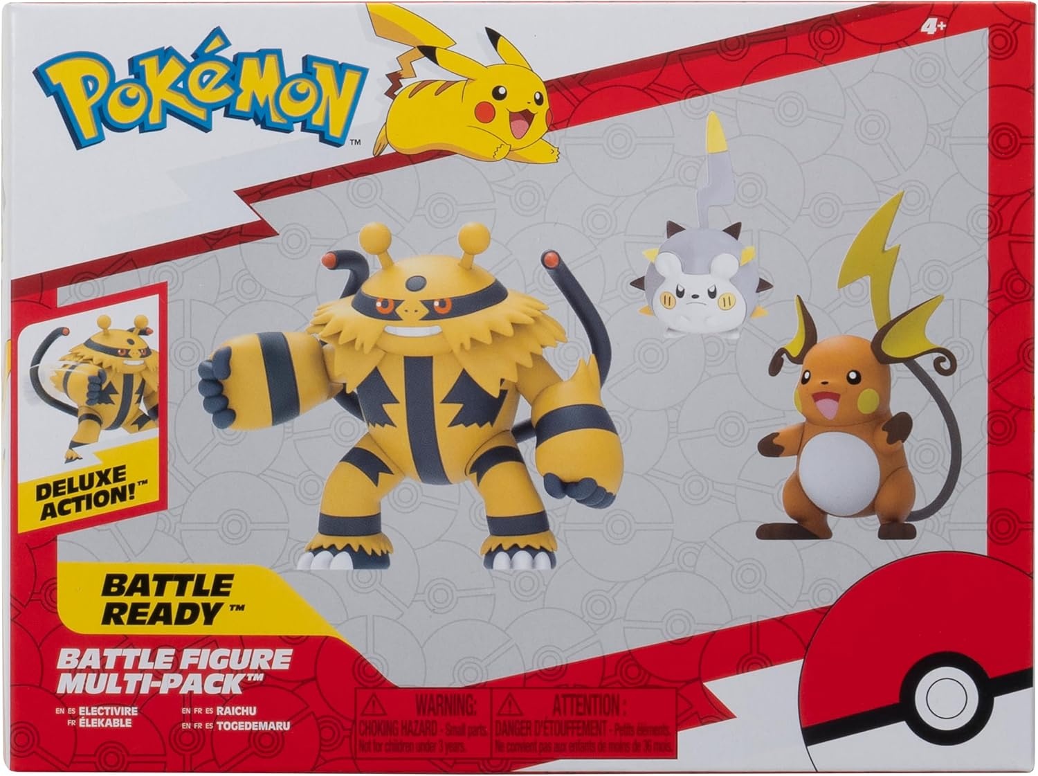 image:imagePokemon Battle Figure 3 Pack Features 2Inch Pancham and Lucario and 3Inch Infernape Battle FiguresElectrictype