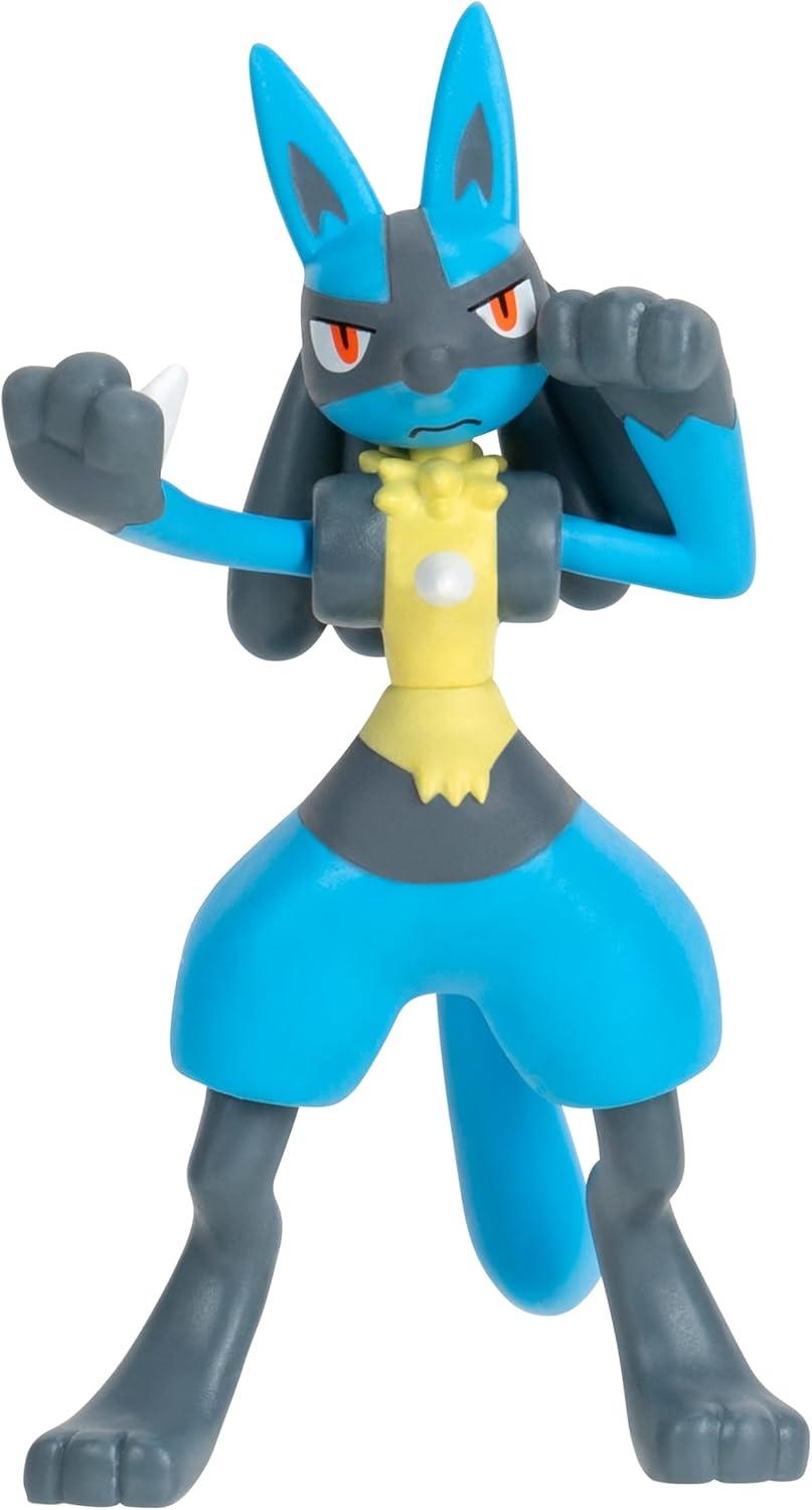 image:imagePokemon Battle Figure 3 Pack Features 2Inch Pancham and Lucario and 3Inch Infernape Battle FiguresFightingtype