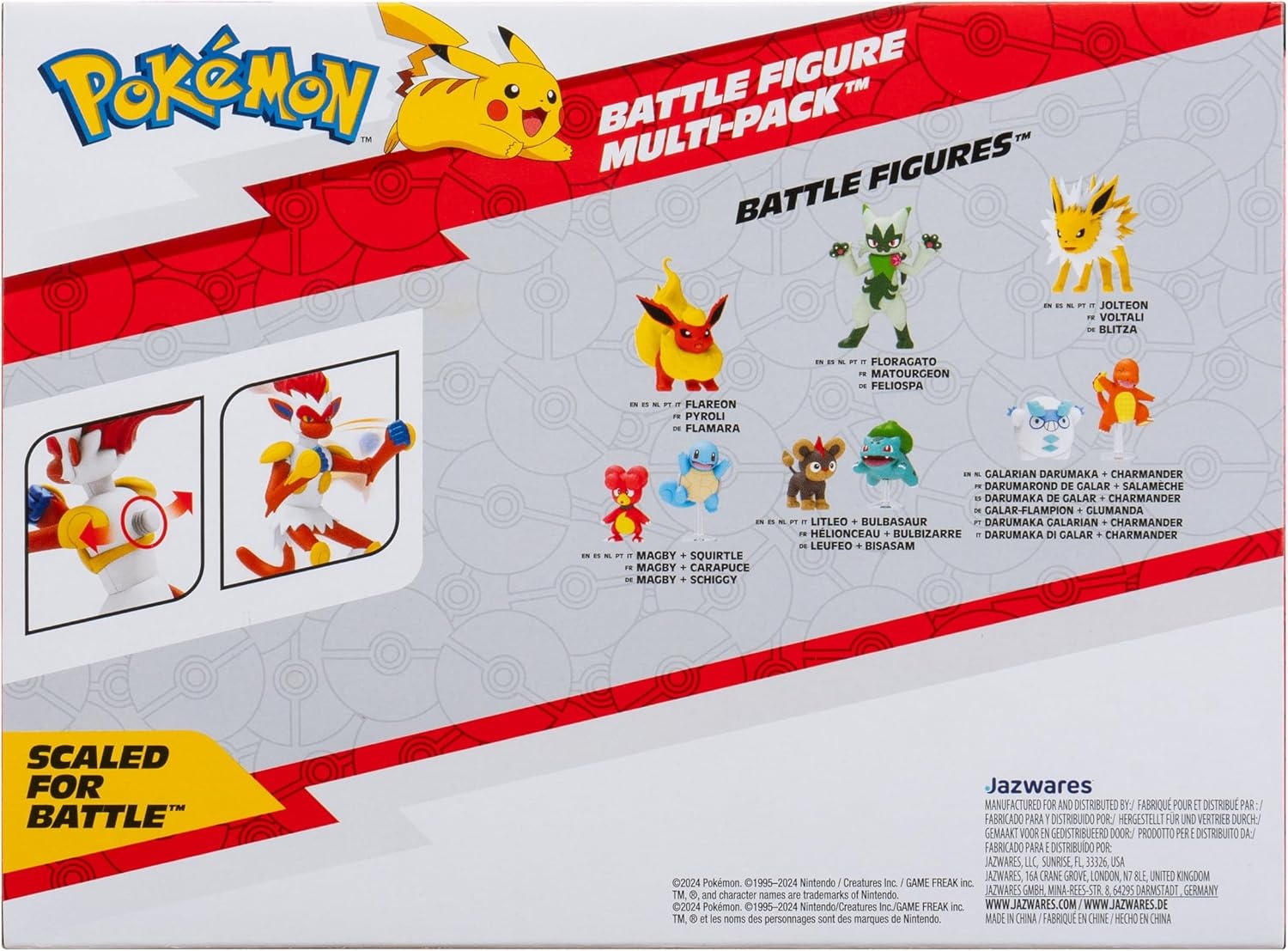 image:imagePokemon Battle Figure 3 Pack Features 2Inch Pancham and Lucario and 3Inch Infernape Battle FiguresFightingtype