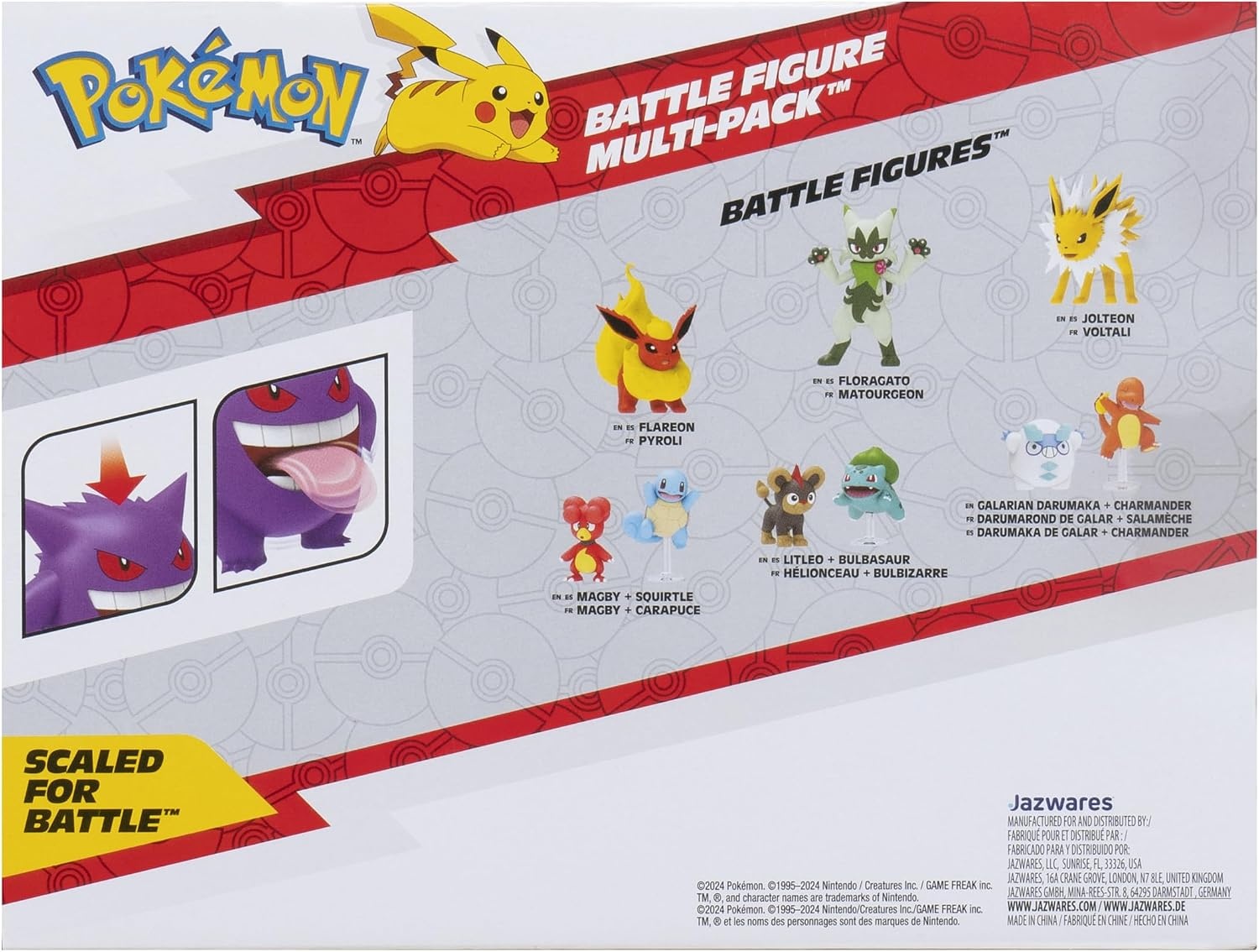 image:imagePokemon Battle Figure 3 Pack Features 2Inch Pancham and Lucario and 3Inch Infernape Battle FiguresGhosttype