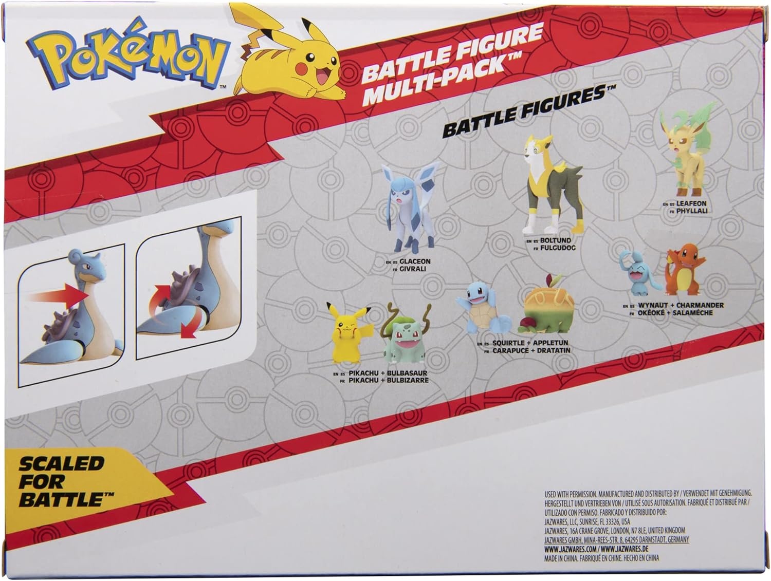 image:imagePokemon Battle Figure 3 Pack Features 2Inch Pancham and Lucario and 3Inch Infernape Battle FiguresWatertype Theme