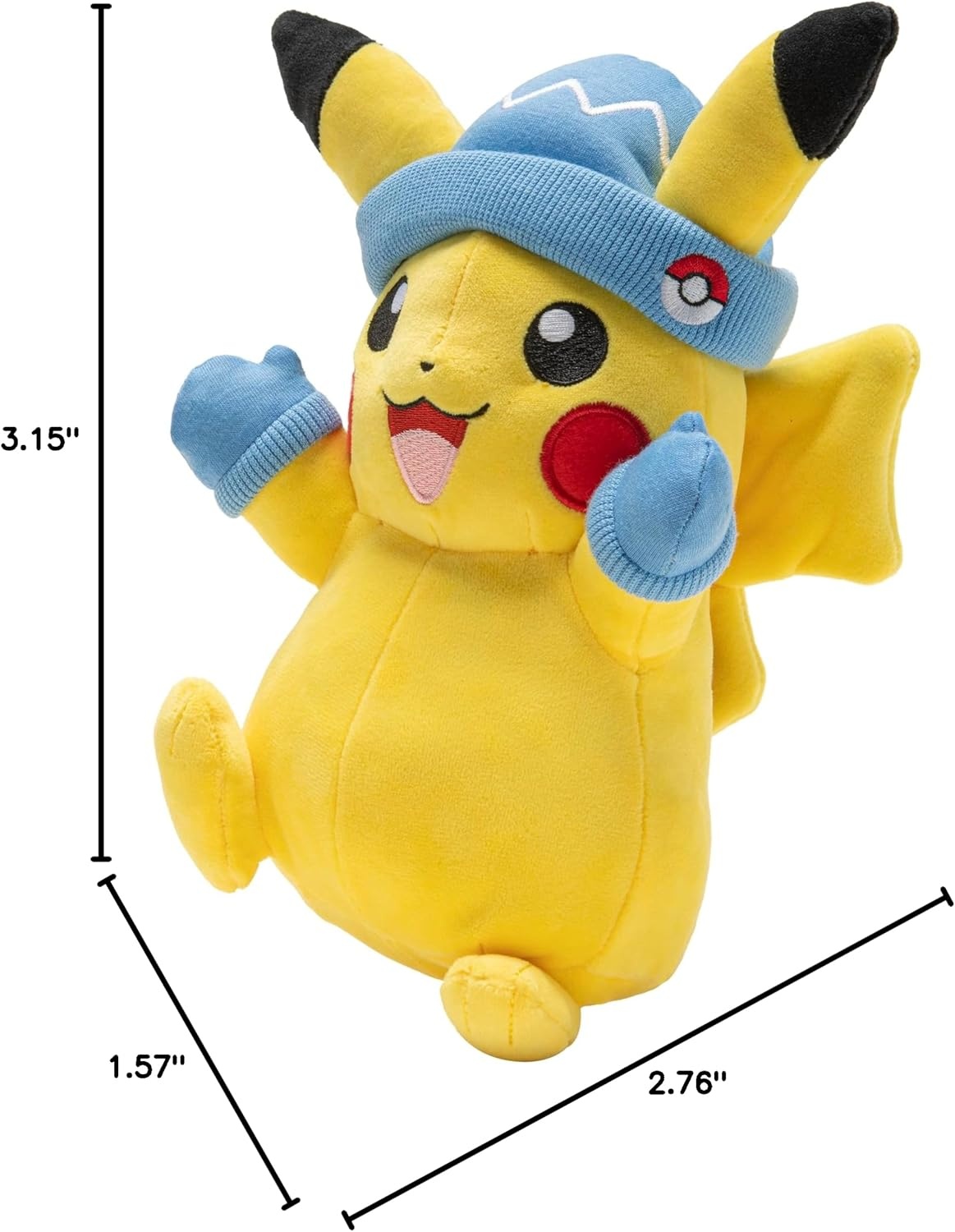 image:imagePokemon Bulbasaur Plush with Holly 8Inch Holiday Bulbasaur Plush with Unique AccessoryPikachu