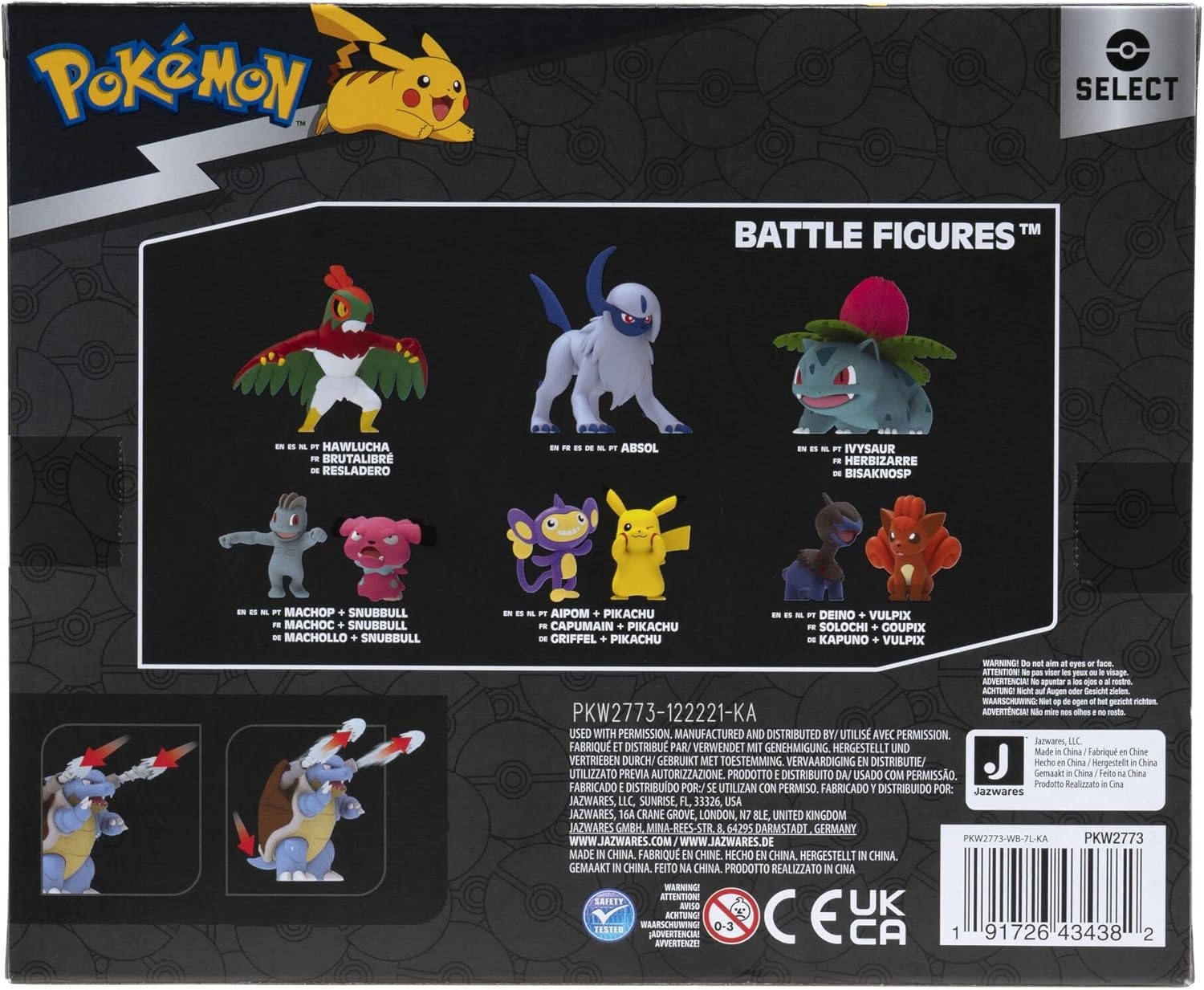 image:imagePokemon Select Evolution Pack Features 2Inch Magikarp and 12Inch Gyarados Battle Figures with Exclusive FinishBlue