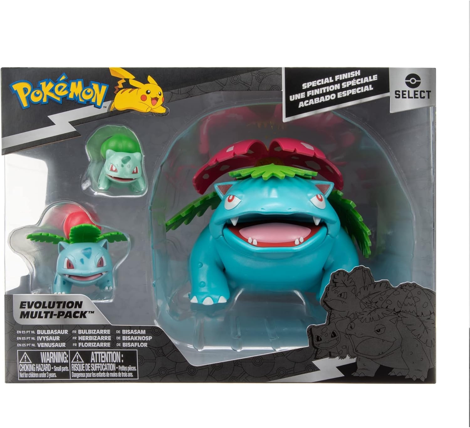 image:imagePokemon Select Evolution Pack Features 2Inch Magikarp and 12Inch Gyarados Battle Figures with Exclusive FinishStyle 1