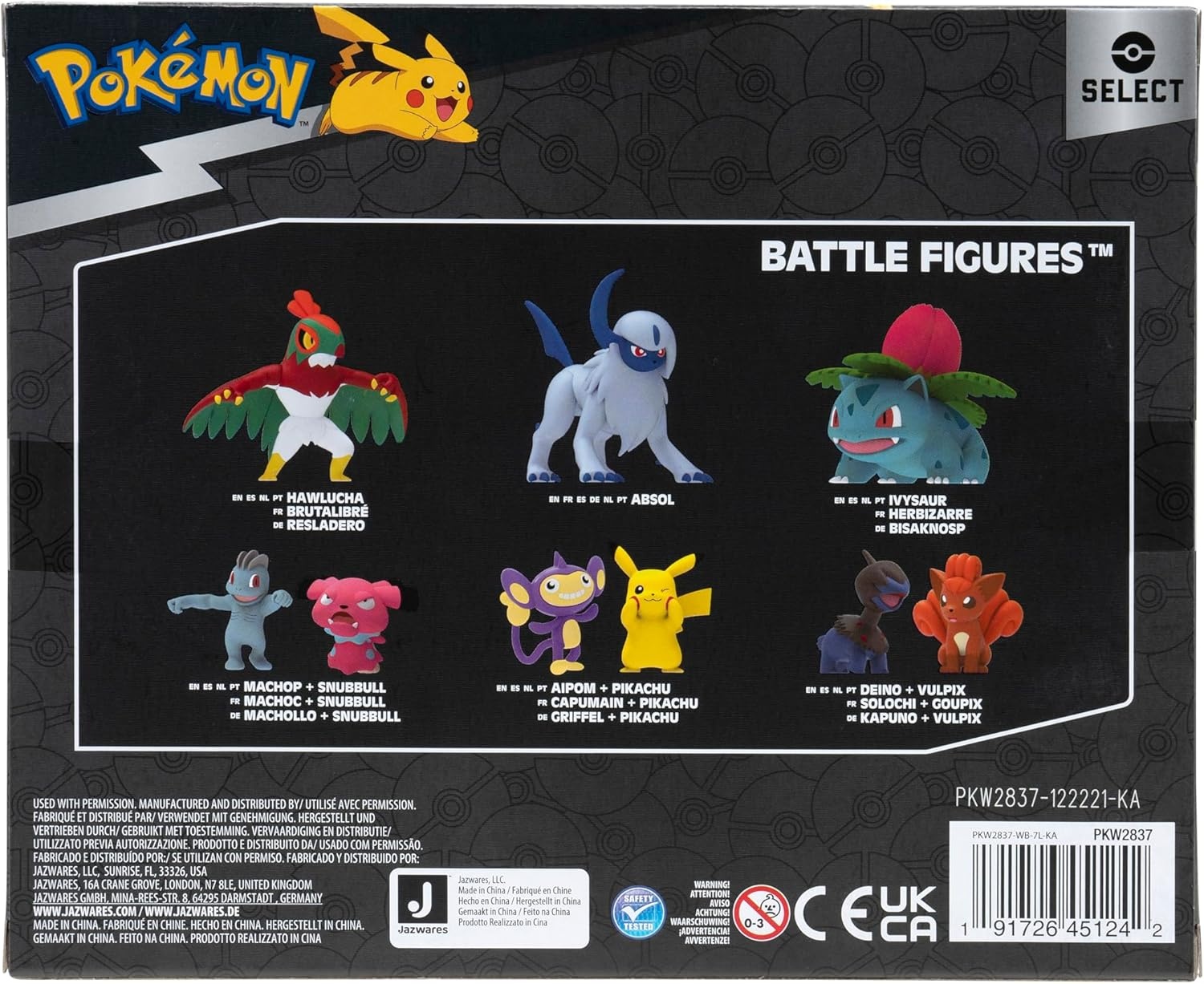 image:imagePokemon Select Evolution Pack Features 2Inch Magikarp and 12Inch Gyarados Battle Figures with Exclusive FinishStyle 4