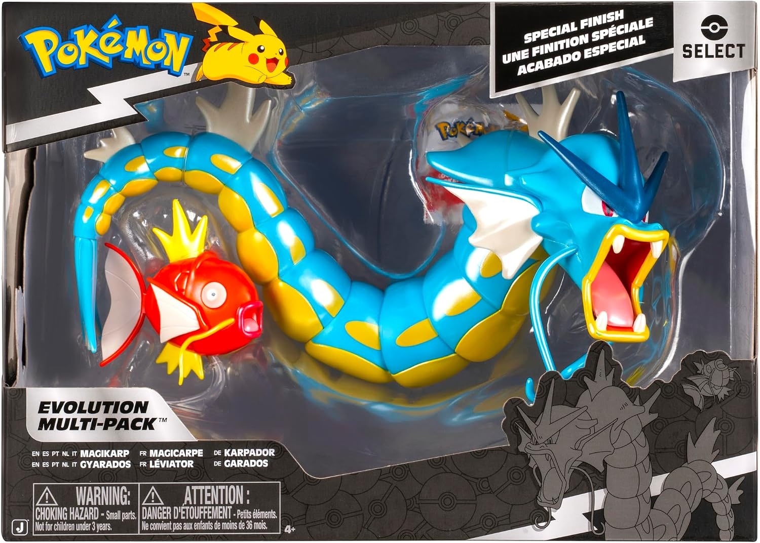 image:imagePokemon Select Evolution Pack Features 2Inch Magikarp and 12Inch Gyarados Battle Figures with Exclusive FinishStyle 5