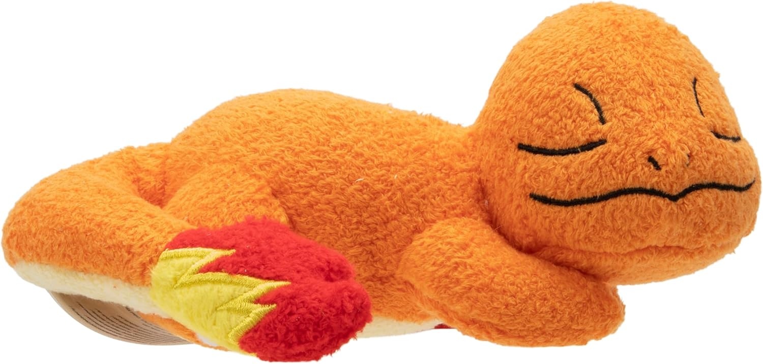 image:imagePokmon 5 Sleeping Squirtle Charmander Bulbasaur Starter Plush 3Pack Officially Licensed Authentic Soft Stuffed Animal Toy Figure Set Easter Basket Stuffer Gift for Kids Boys Girls 2