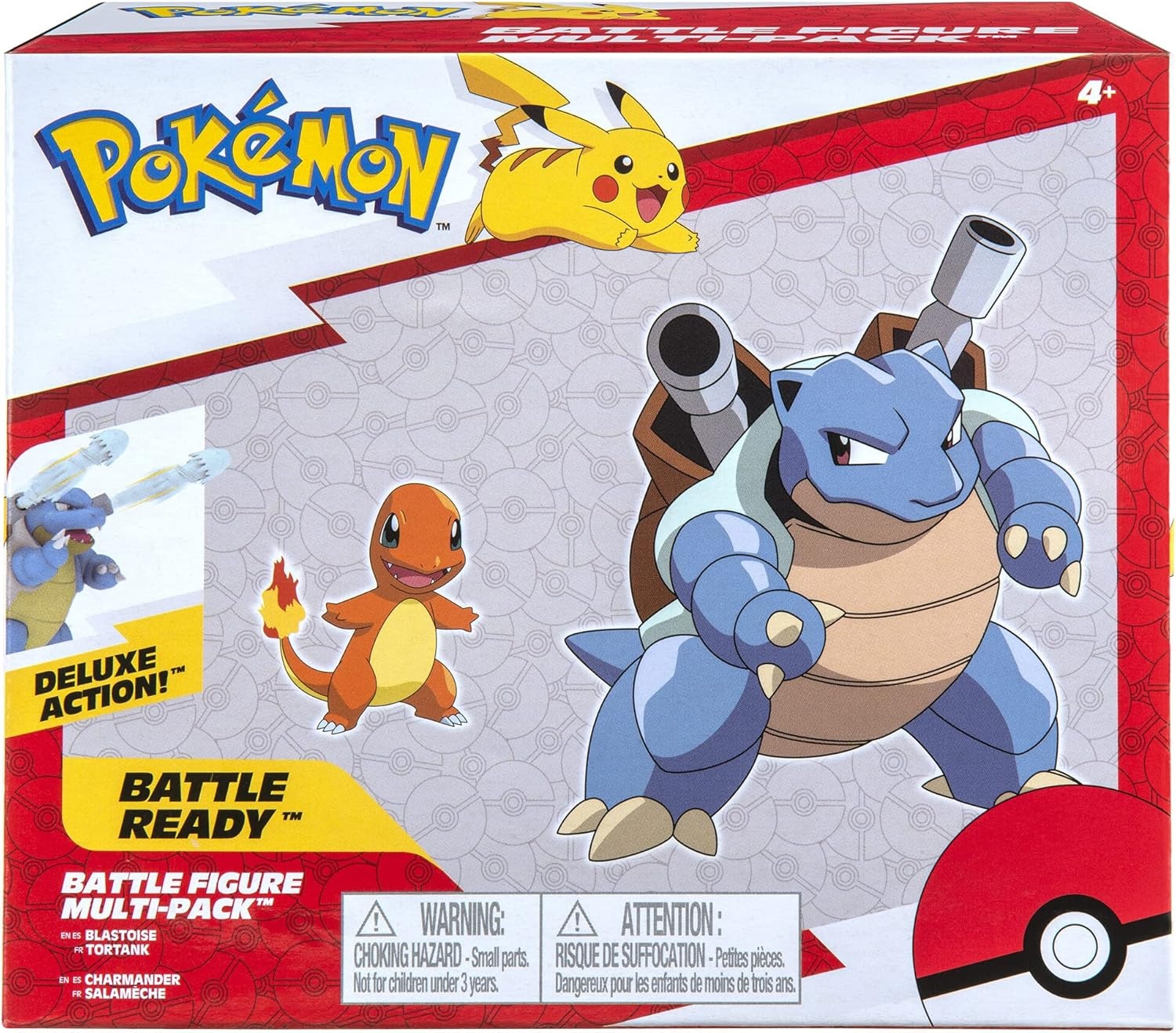 image:imagePokmon Battle Figure 2 Pack Features 45Inch Cinderace and 2Inch Pikachu Battle Figures with Accessory Amazon ExclusiveBlastoise Charmander