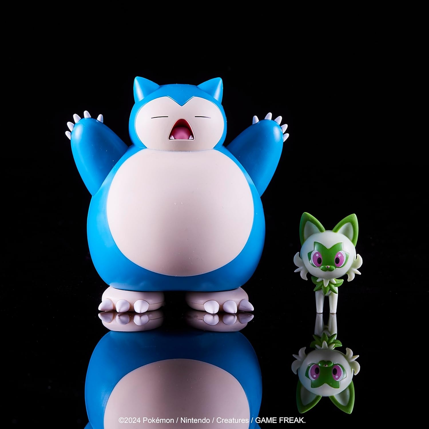 image:imagePokmon Battle Figure 2 Pack Features 45Inch Cinderace and 2Inch Pikachu Battle Figures with Accessory Amazon ExclusiveSprigatito Snorlax