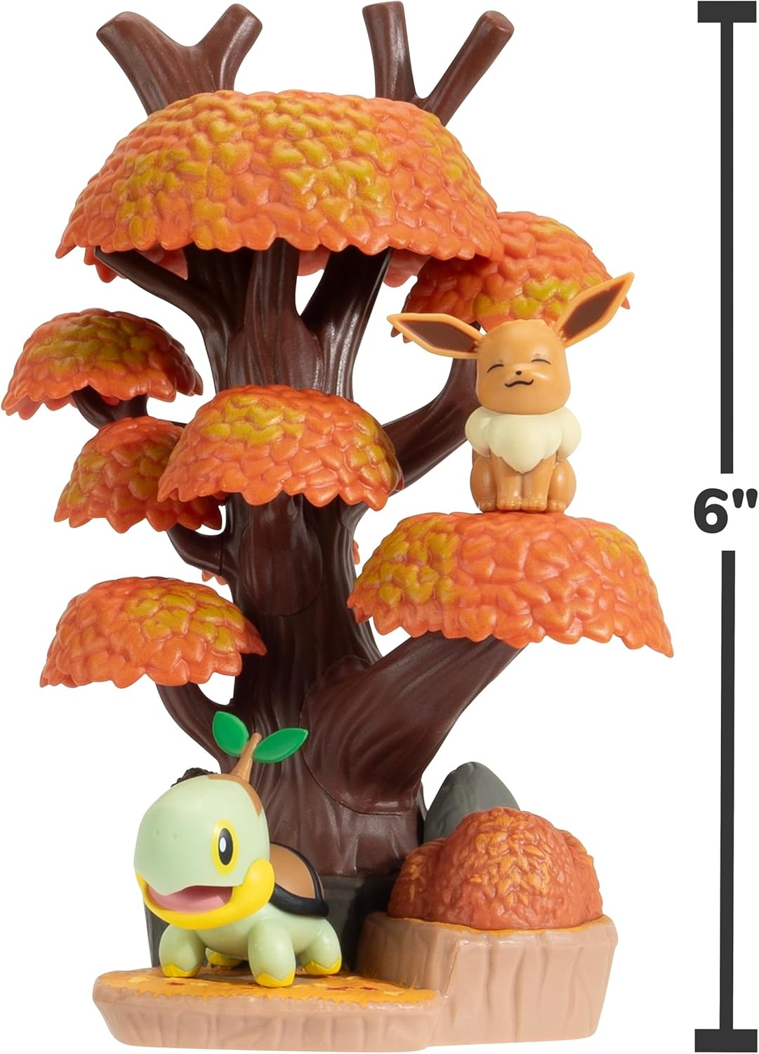 image:imagePokmon Desert Rocks Environment 6Inch MultiLevel Display Set with Two 2inch Battle FiguresAutumn Forest