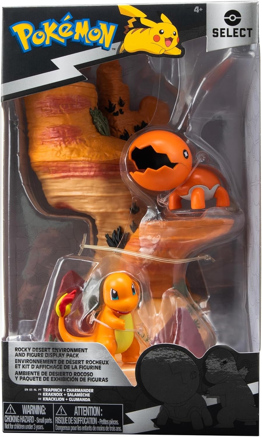image:imagePokmon Desert Rocks Environment 6Inch MultiLevel Display Set with Two 2inch Battle FiguresDesert Rocks