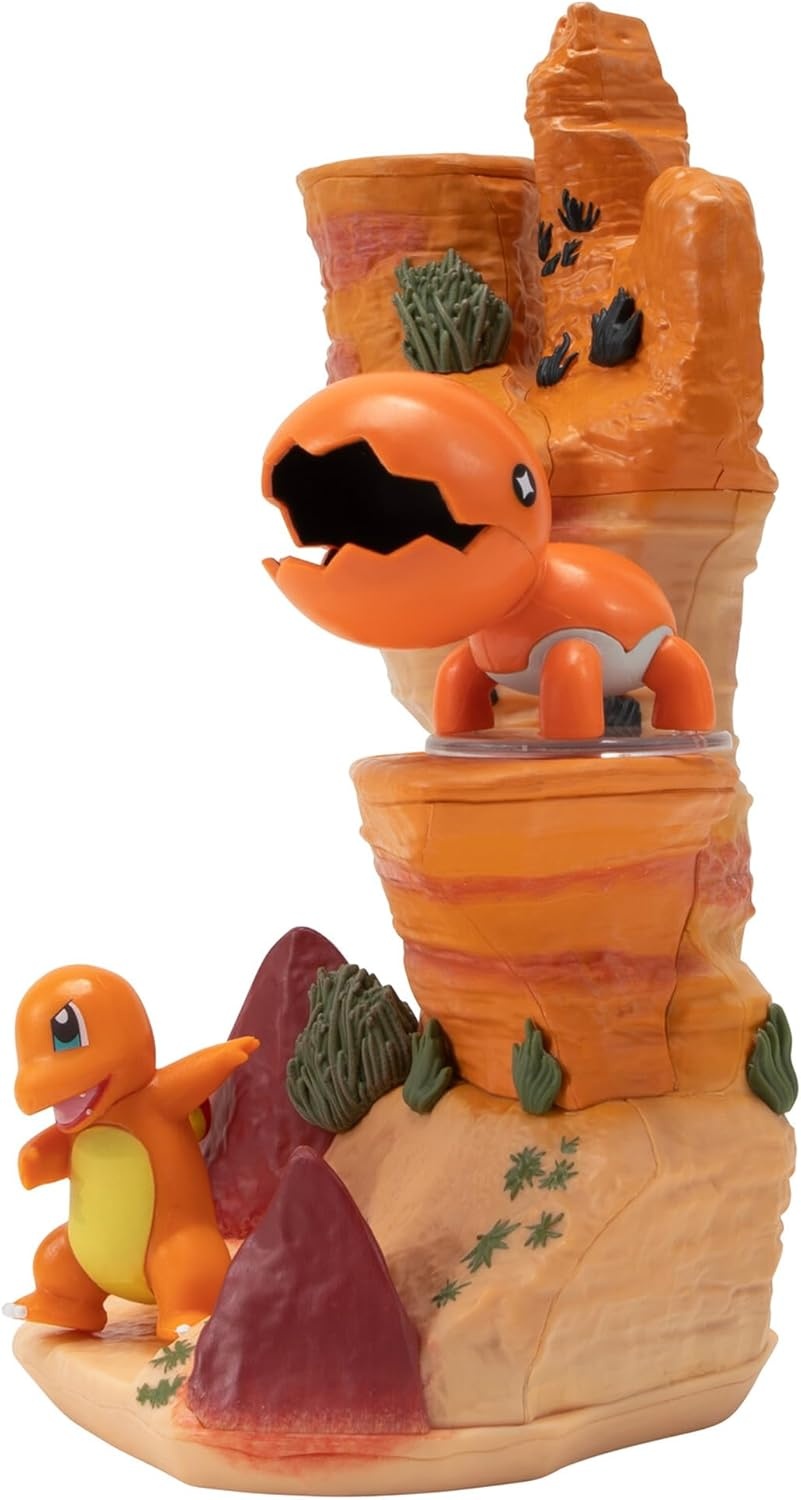image:imagePokmon Desert Rocks Environment 6Inch MultiLevel Display Set with Two 2inch Battle FiguresDesert Rocks