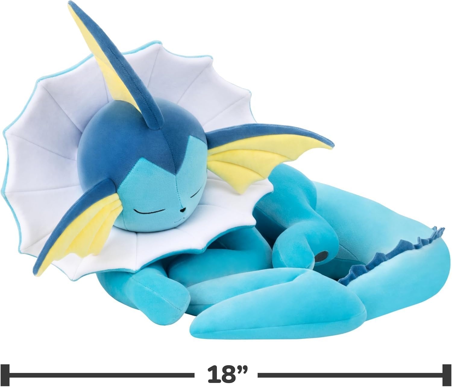 image:imagePokmon Eevee Sleeping Plush 18Inch Premium Plush in Sleeping PoseVaporeon