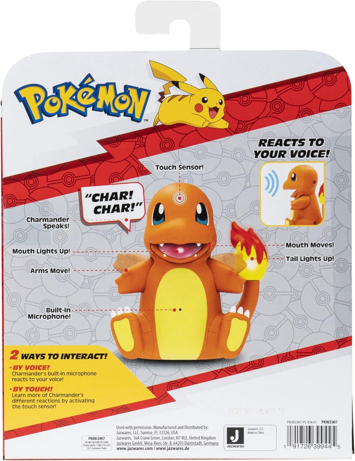 image:imagePokmon Electronic amp Interactive My Partner Charmander Reacts to Touch amp Sound Over 50 Different Interactions with Movement and Sound Charmander Dances Moves amp Speaks Gotta Catch Em All