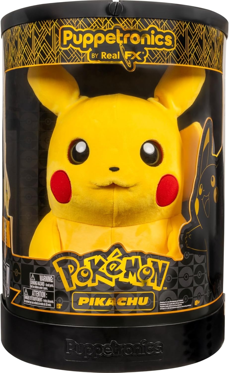 image:imagePokmon Pikachu Puppetronic by RealFX 16Inch Interactive Plush with 120 Animations of Movement Lights and Sounds