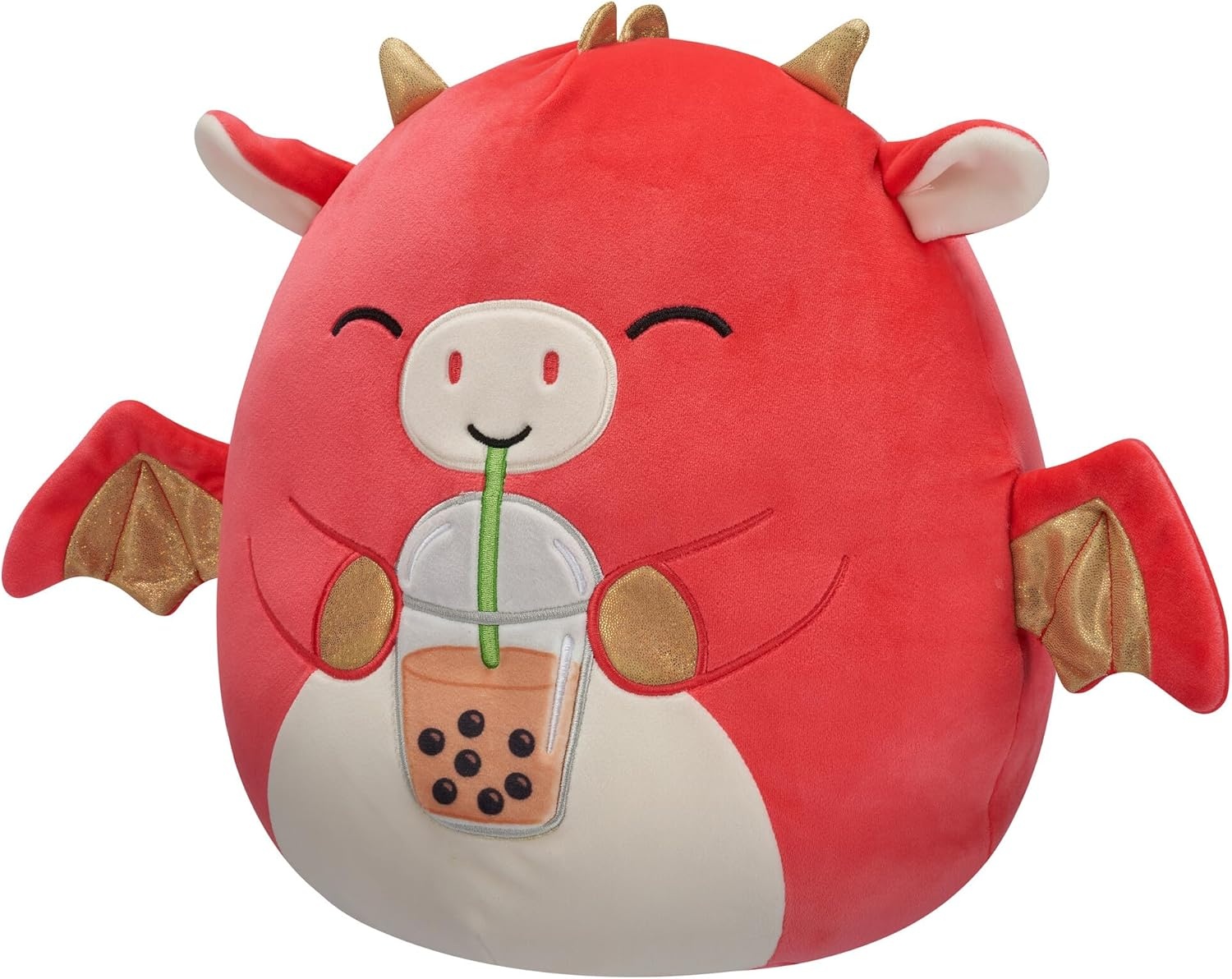 image:imageSquishmallows Official Kellytoy Plush 12 Ilene The Pink Unicorn Ultrasoft Stuffed Animal Plush ToyRed Dragon With Boba Drink